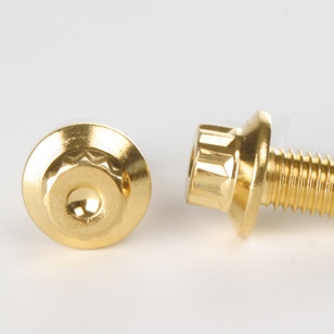Rimscrew M7x16mm VA goldlook 12,9mm